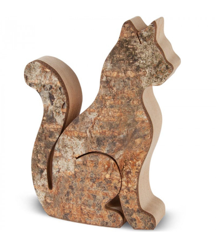 Sculpture de chat assis, sculpture sur bois de chat, bois de parasite,  statue miniature, animal, figurine, chat en bois, décoration de bureau,  cadeau pour lui -  France