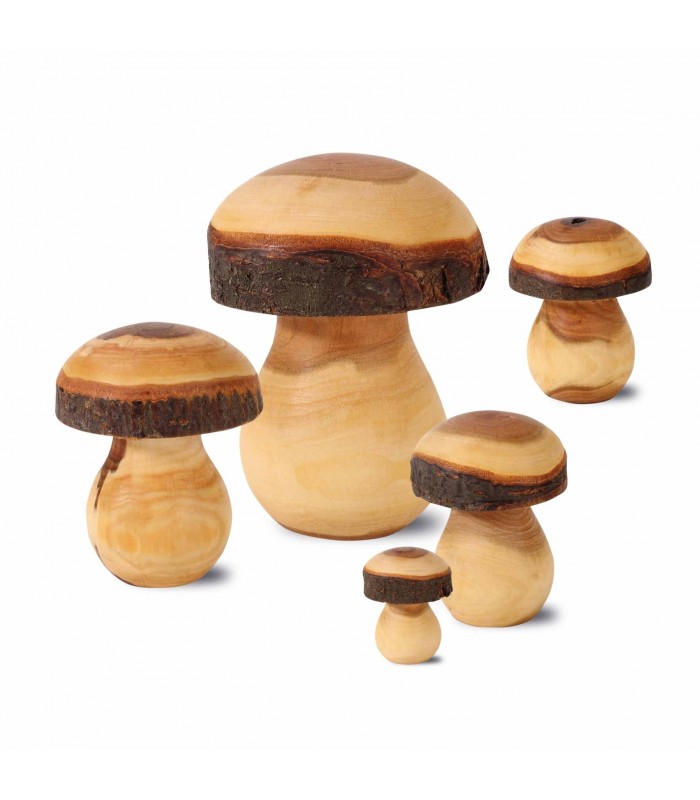 Décoration Jardin Woody Champignon Mini champignons en bois