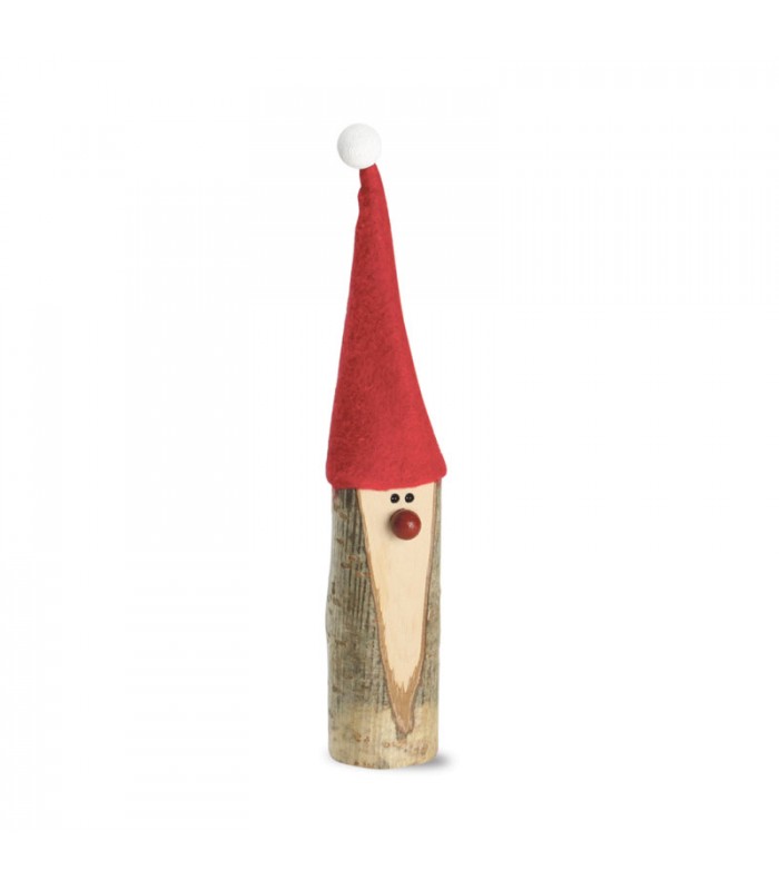 Décoration de Noël en bois - Renne avec nez Rouge