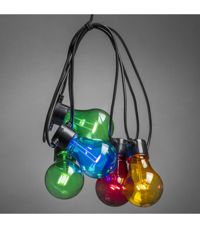 Morphée - Guirlande lumineuse guinguette extérieure avec 10 boules