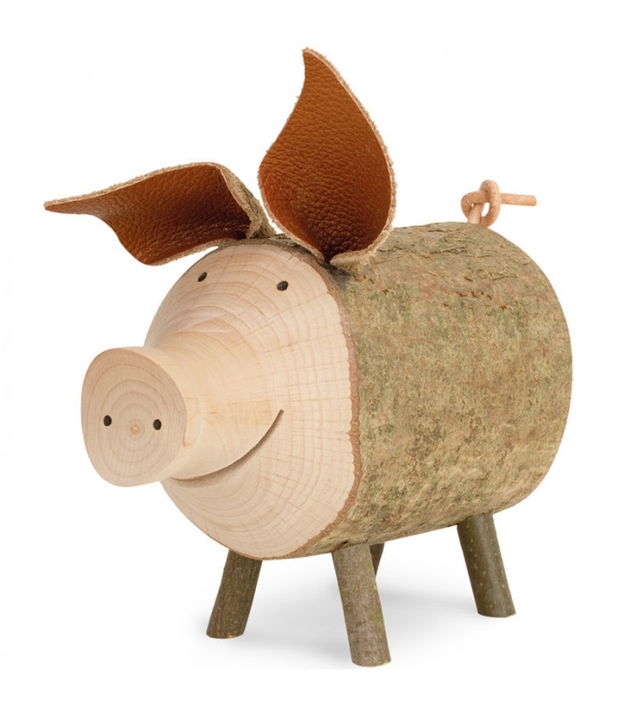 Cochon en bois, 5 cm