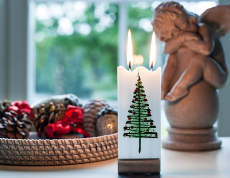 Generic - Bougies de Noël, décorations en forme de sapin de Noël